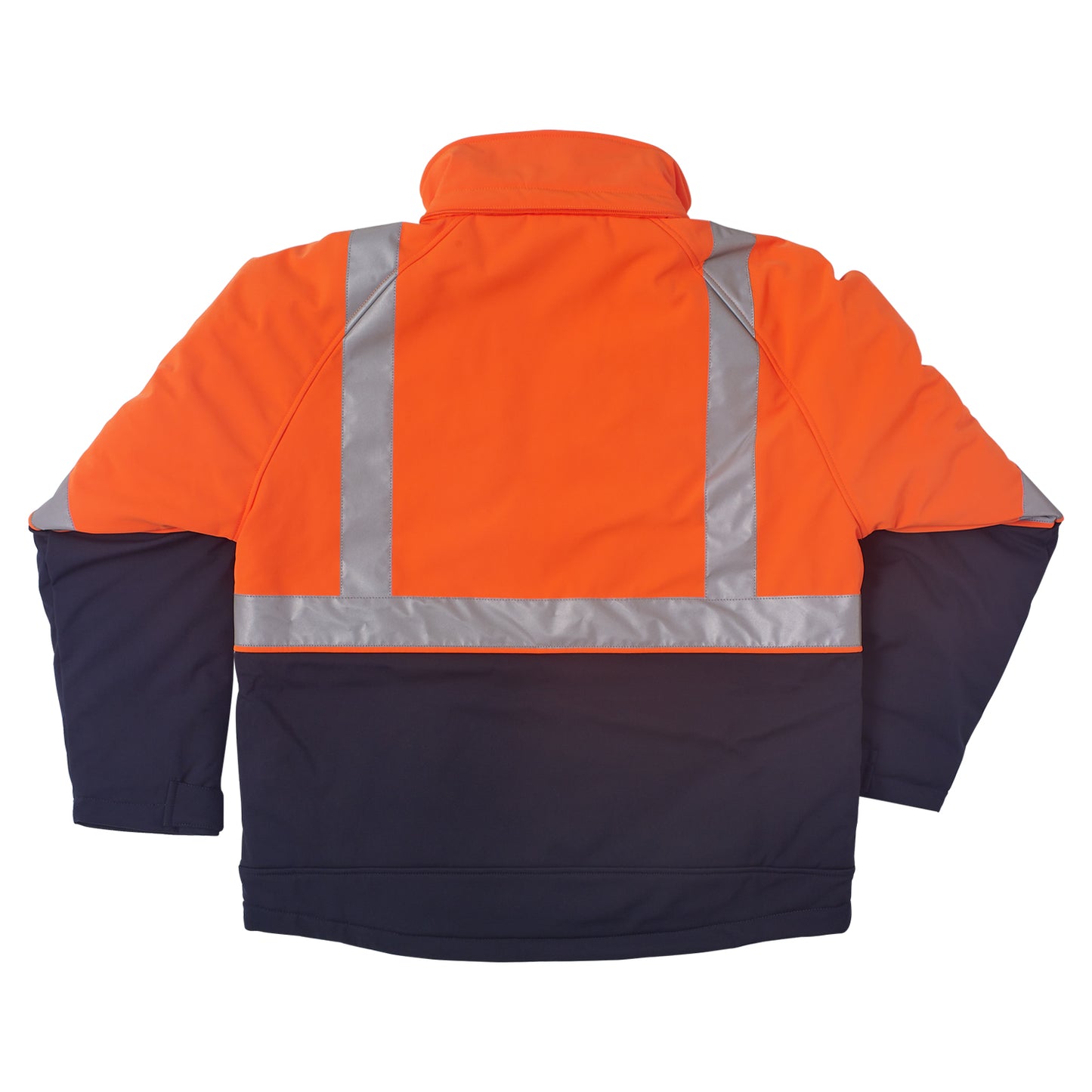 Brahma Cradle Mountain Jacket Series II Orange Navy back with hood removed