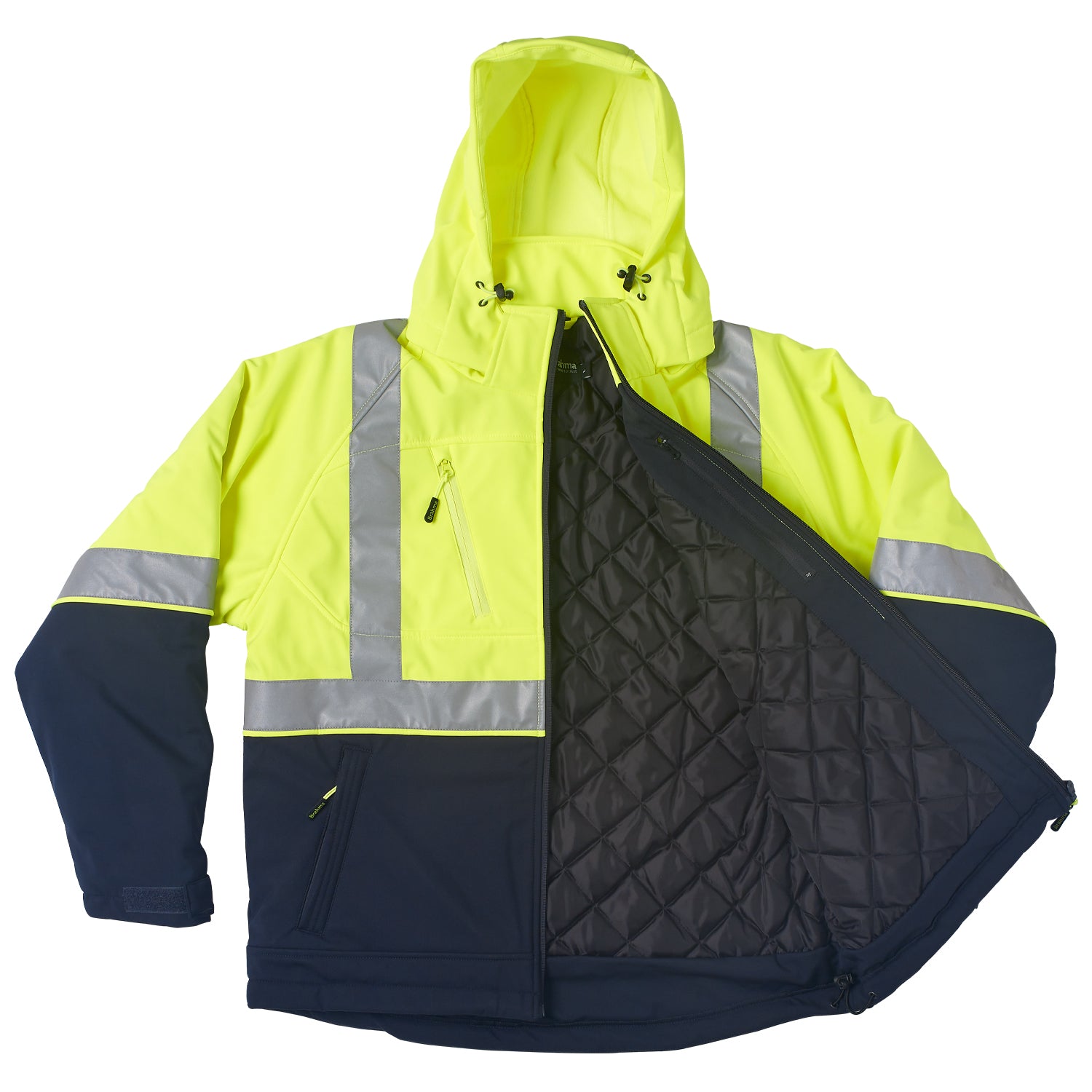 Brahma Cradle Mountain Jacket Series II Yellow Navy front open