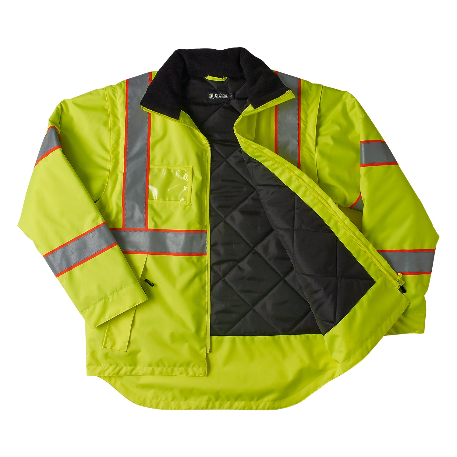 Brahma Endurance 2 in 1 Safety Jacket - Yellow - open