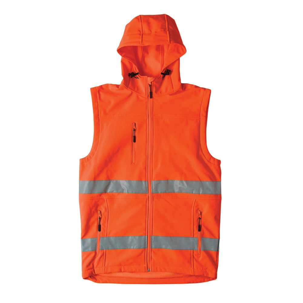 Soft Shell Day/Night Hoodie Vest - Brahma Industrial Workwear