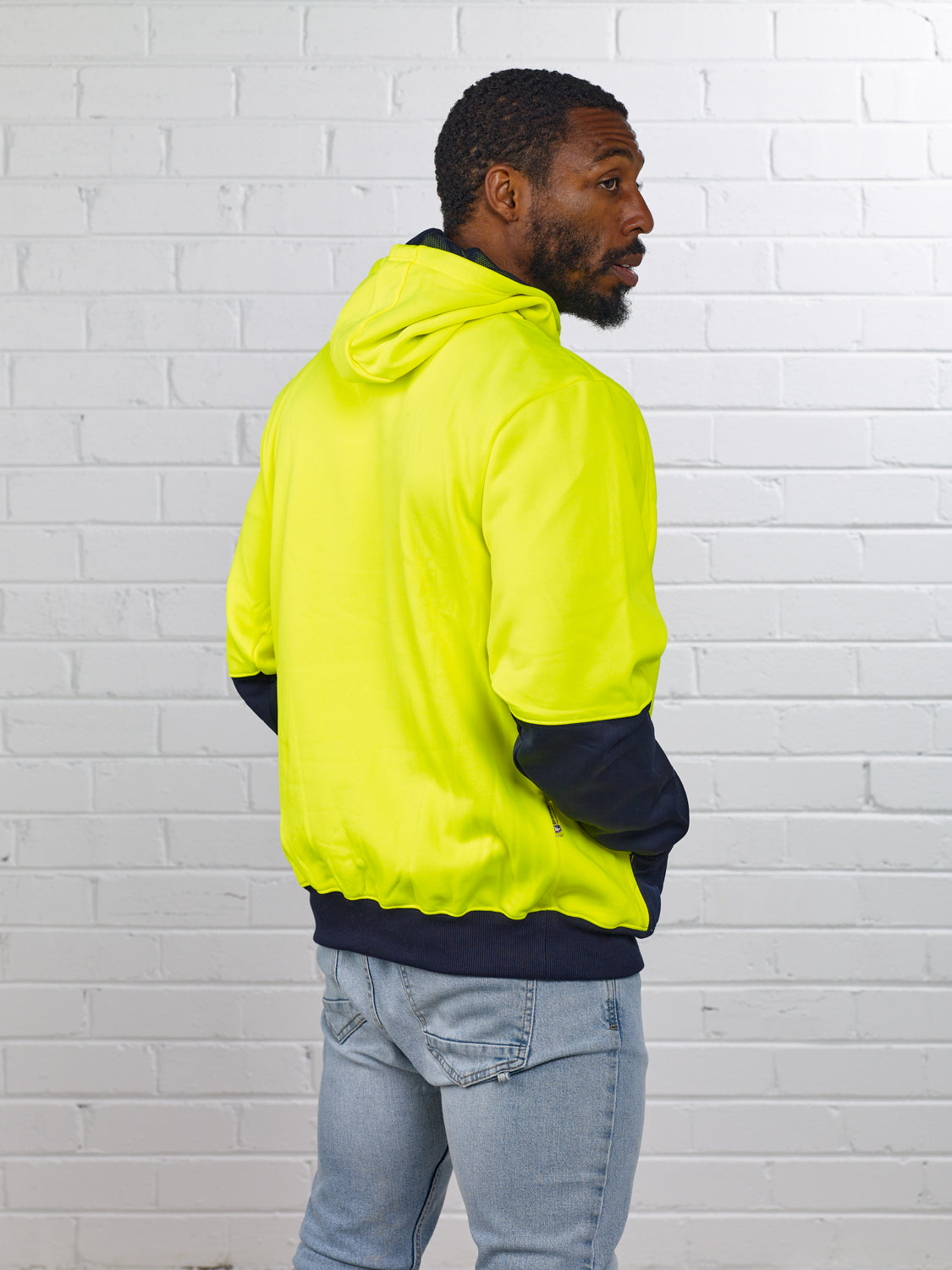 Neon discount yellow pullover