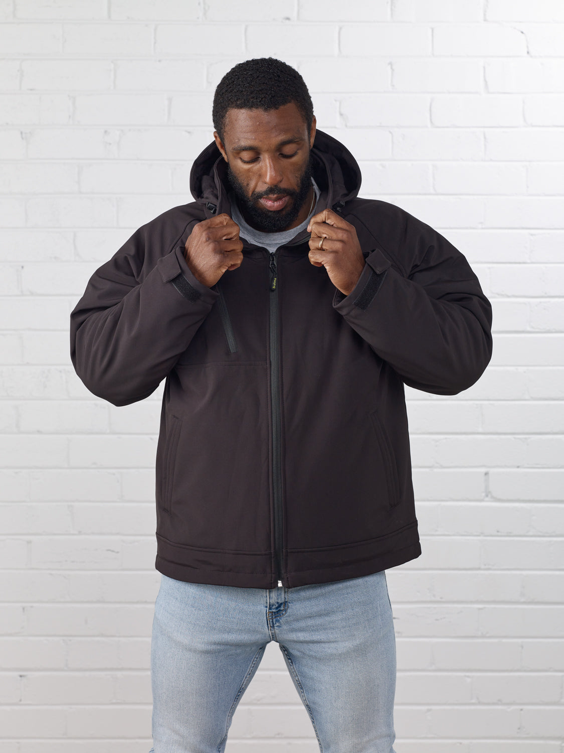 Padded store shell jacket