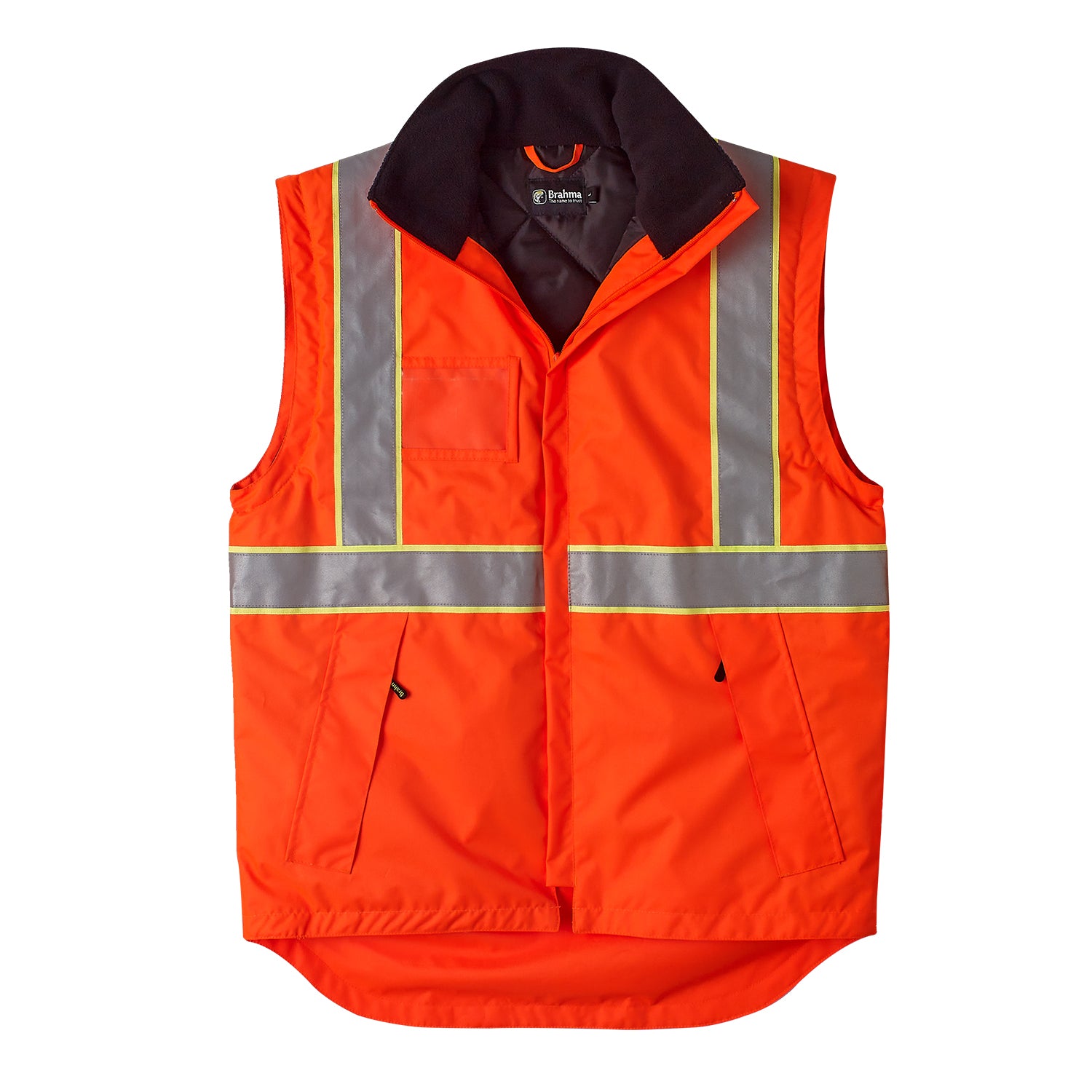 GSS Class 3 Hi Vis Orange Winter Bomber Jacket with Quilt Lining 8002