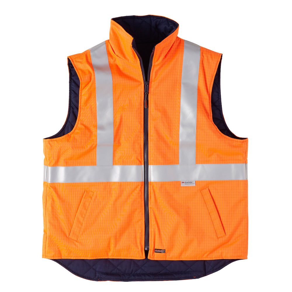 Platinum Vest - Flame Retardant & Anti Static - Orange - Brahma Industrial Workwear