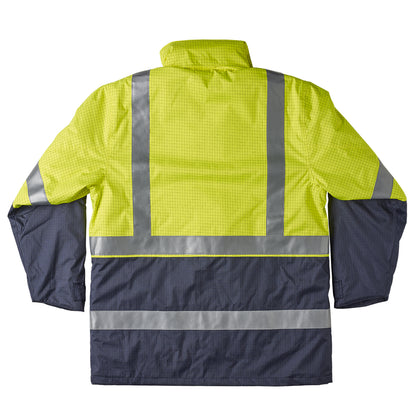 Brahma Platinum Jacket  - Yellow/Navy - back